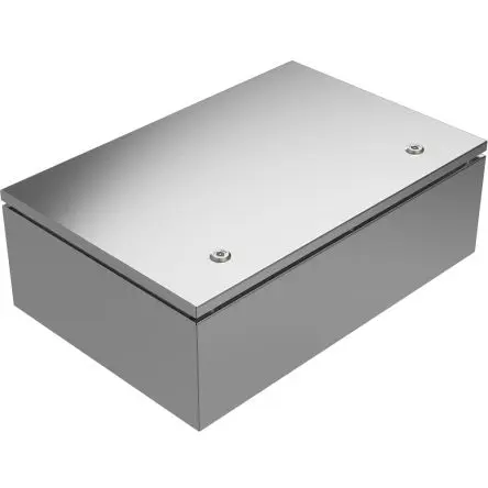 Produktfoto 1 von RS PRO Edelstahl 304 Wandanschlusskasten Grau IP66, HxBxT 600 mm, 400 mm