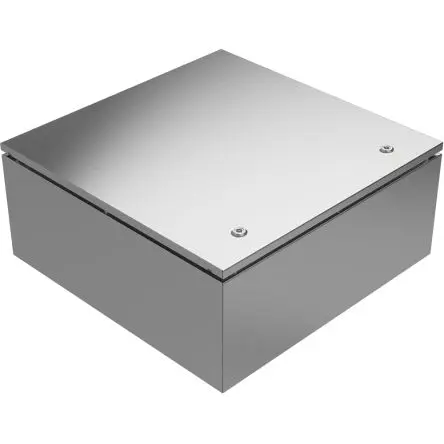 Produktfoto 1 von RS PRO Edelstahl 304 Wandanschlusskasten Grau IP66, IP69, HxBxT 600 mm, 600 mm