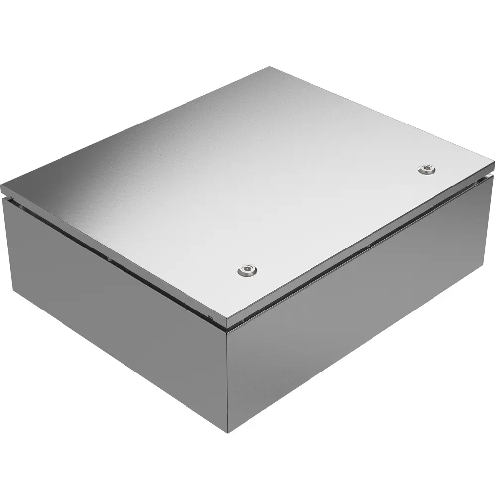 Produktfoto 1 von RS PRO Edelstahl 304 Wandanschlusskasten Grau IP66, HxBxT 600 mm, 500 mm