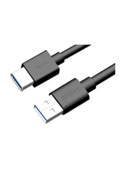 Produktfoto 1 von Molex USB-Kabel, USBA / USBA, 2m USB 3.0 Schwarz