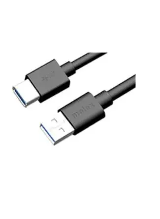 Produktfoto 1 von Molex Stecker 68789 IC-Buchse USB-Kabel, USB Typ A Buchse / USB Typ A, 2 m USB 3.0 Schwarz