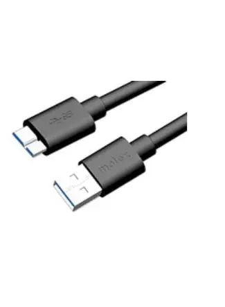 Produktfoto 1 von Molex Stecker 68789 IC-Buchse USB-Kabel, USB Typ A Stecker / Micro-USB Typ B, 1.5 m USB 3.0 Schwarz