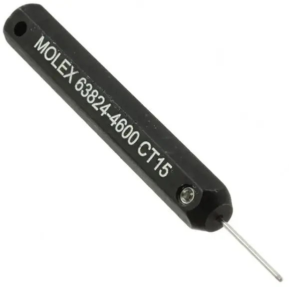 Produktfoto 1 von Molex 638244 Ausziehwerkzeug, Crimp, Handcrimpwerkzeug für Größe 20 → 26 AWG , 57,3 mm lang Spitzen L. 12.7mm
