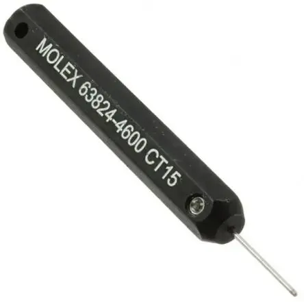 Produktfoto 1 von Molex 638244 Ausziehwerkzeug, Crimp, Handcrimpwerkzeug für Größe 20 → 26 AWG , 57,3 mm lang Spitzen L. 12.7mm