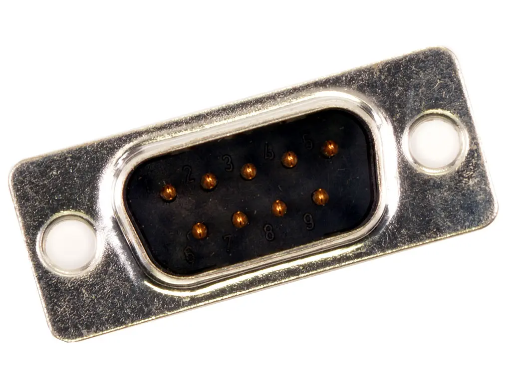Produktfoto 1 von FCT from Molex 172704 D-Sub-Steckverbinder Gerade, 9-polig 2.84 mm Raster, Panel Stecker, mit Flansch
