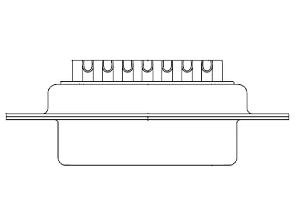 Produktfoto 1 von FCT from Molex 173109 D-Sub-Steckverbinder 4 Gerade, 37-polig 2.84 mm Raster, Panel Stecker, mit Flansch