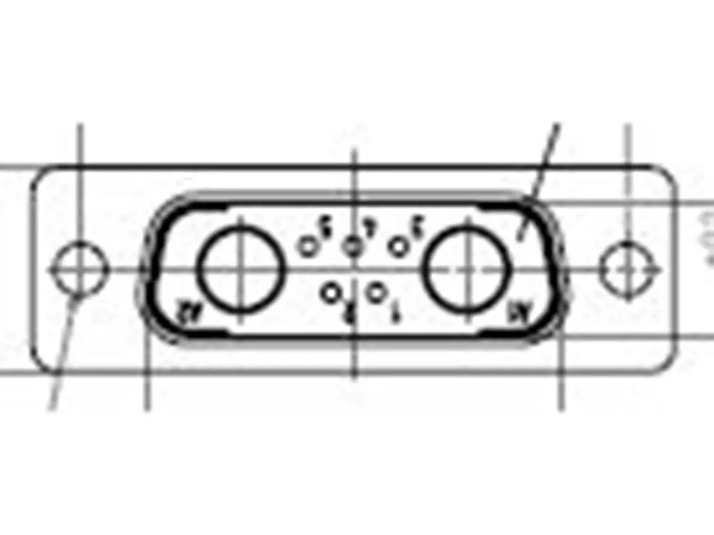 Produktfoto 1 von FCT from Molex 172704 D-Sub-Steckverbinder Gerade, 5-polig, Panel Buchse 2.84 mm Raster
