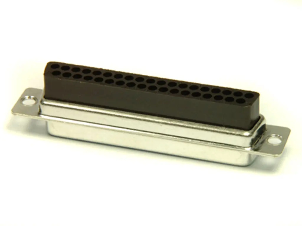 Produktfoto 1 von FCT from Molex 172704 D-Sub-Steckverbinder 37 Gerade, 37-polig 2.84 mm Raster, Panel Buchse, mit Flansch