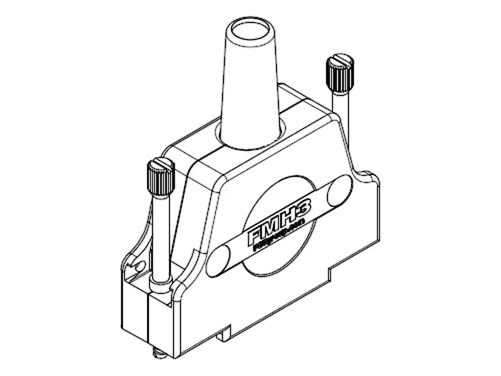 Produktfoto 1 von FCT from Molex 172704 D-Sub-Gehäuse Gerade, 3-polig, D: D-Sub-Gehäuse, Silber, Größe 3, aus Zinkdruckguss