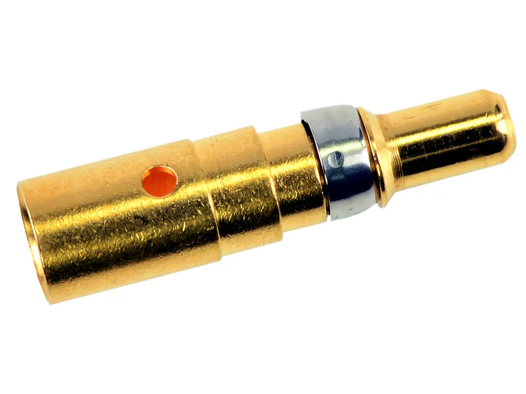 FCT from Molex 172704 D-Sub Steckverbinderkontakt, Stecker Crimpbefestigung, Kupferlegierung, Gold über Nickel, 1 mΩ
