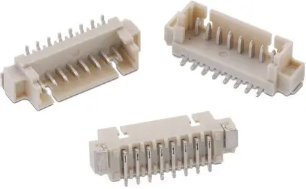 Wurth Elektronik WR-WTB Leiterplattenleiste Vertikal, 7-polig / 1-reihig, Raster 1.25 mm Raster Oberfläche,