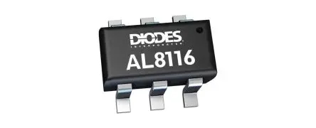 Produktfoto 1 von DiodesZetex AL8116 AEC-Q100 30 mA LED-Treiber IC 56 V, Potenziometer Dimmung, 60 V, -0.3 V, 200 mW, SM 6-Pin