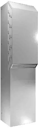 Produktfoto 1 von Rittal TopTherm Blue e 2550W Schaltschrank-Klimagerät, 1200 m³/h 400V ac, 1.19kW 1650 mm 405mm 388 mm