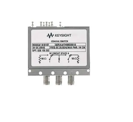 Produktfoto 1 von Keysight Technologies HF-Schalter, SMA-Buchse 1-poliger Umschalter, 50Ω 26.5 GHz 60 dB 15 ms