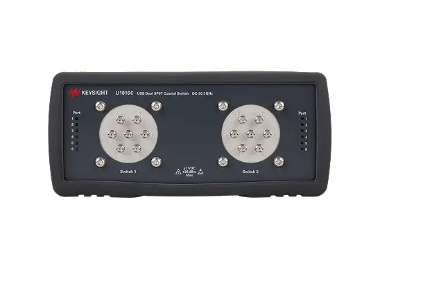 Produktfoto 1 von Keysight Technologies HF-Schalter, SMA-Buchse SP6T, 50Ω 26.5 GHz 100 dB 15000000 ns