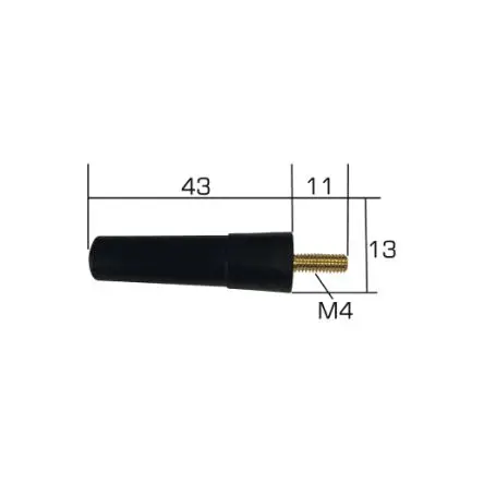Produktfoto 1 von RF Solutions PHC-M4-868 ISM-Band Telemetrieantenne Kompakt, M4-Schraube 2 dBi bis 868 MHz, Länge 43 mm, Leiterplatte
