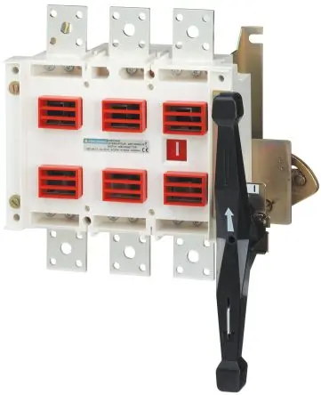 Produktfoto 1 von Socomec 2900 Trennschalter ohne Sicherung 3-polig DIN-Hutschiene 0A Grau 3-phasig