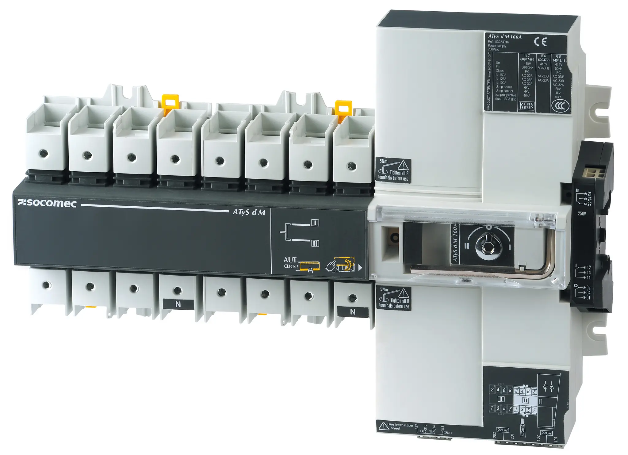 Socomec 9323 Trennschalter ohne Sicherung 4P-polig 63A Atys d M.