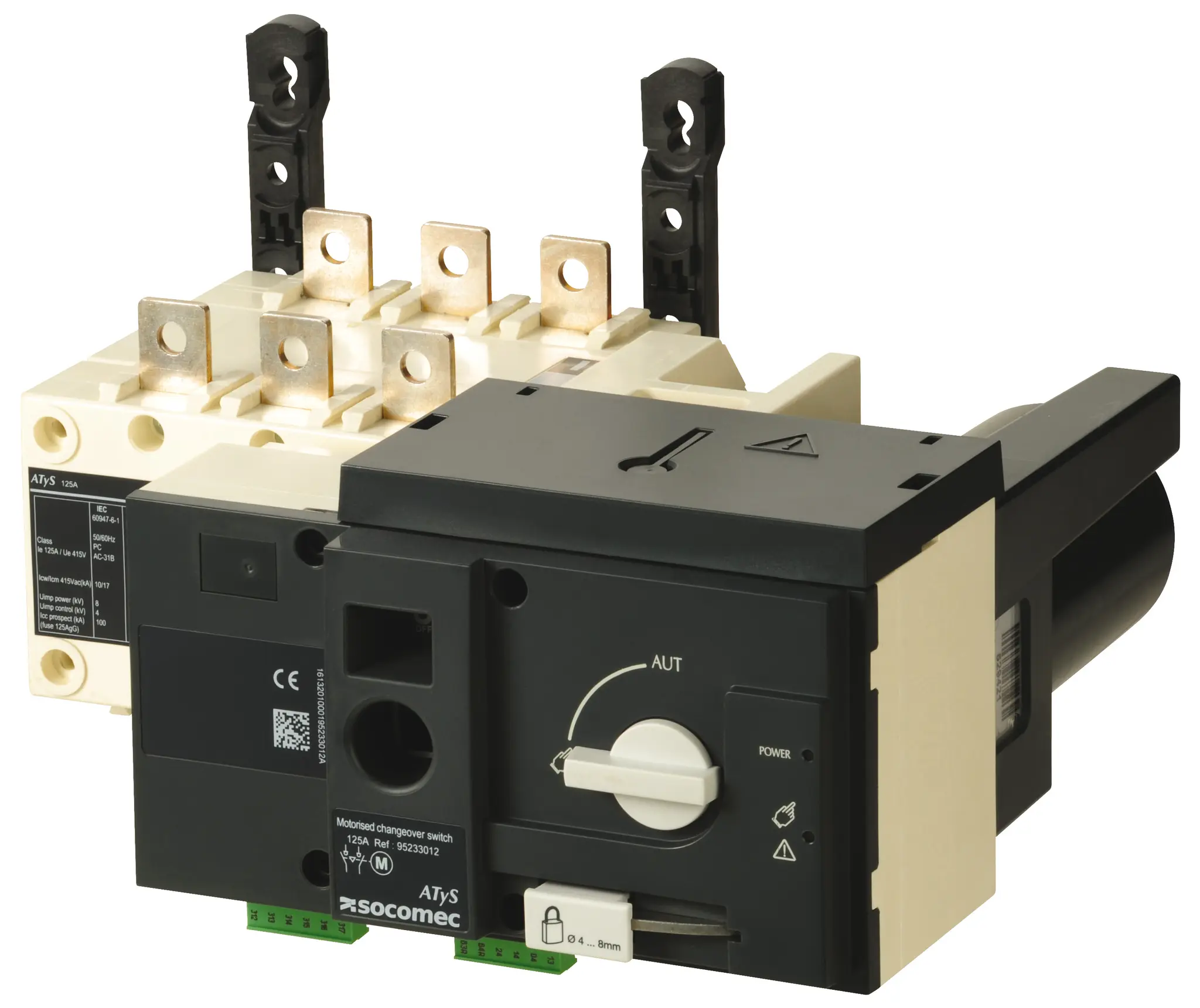 Produktfoto 1 von Socomec 9523 Trennschalter ohne Sicherung 3-polig 160A Atys r.