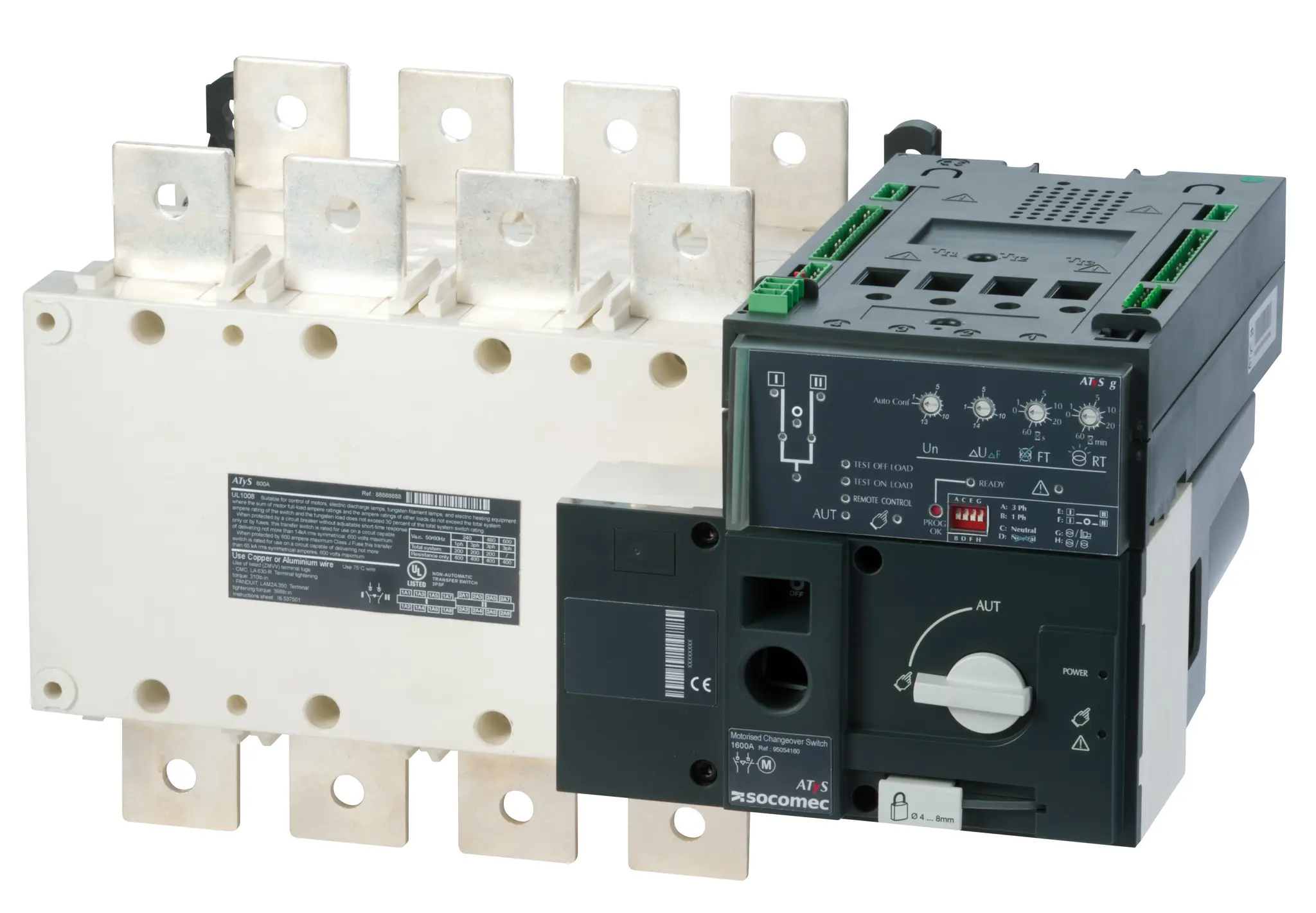 Produktfoto 1 von Socomec 9553 Trennschalter ohne Sicherung 4P-polig 800A Atys g.