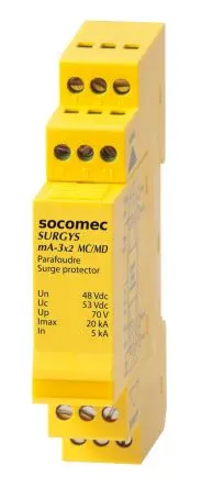 Produktfoto 1 von Socomec, Industrie-Überspannungsableiter, 3-phasig 20 kA DIN-Hutschiene SURGYS 4987