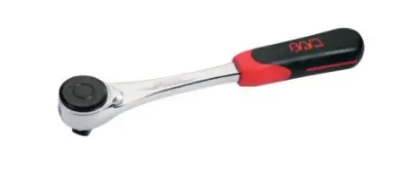 Produktfoto 1 von SAM 1/2 in Steckschlüssel Ratsche Chrom Vanadium Stahl, Länge 242mm