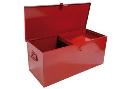 Produktfoto 1 von SAM Werkzeugbox Rot, L. 800 mm B. 350mm H. 350 mm, 12.2 kg, Vorhängeschloss