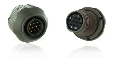 Produktfoto 1 von Amphenol Socapex, 2M805 Kupferlegierung MIL-Spec Rundsteckverbinder Gerade, 5-polig, 750V, Kabel, Gehäuse 9 Stecker,