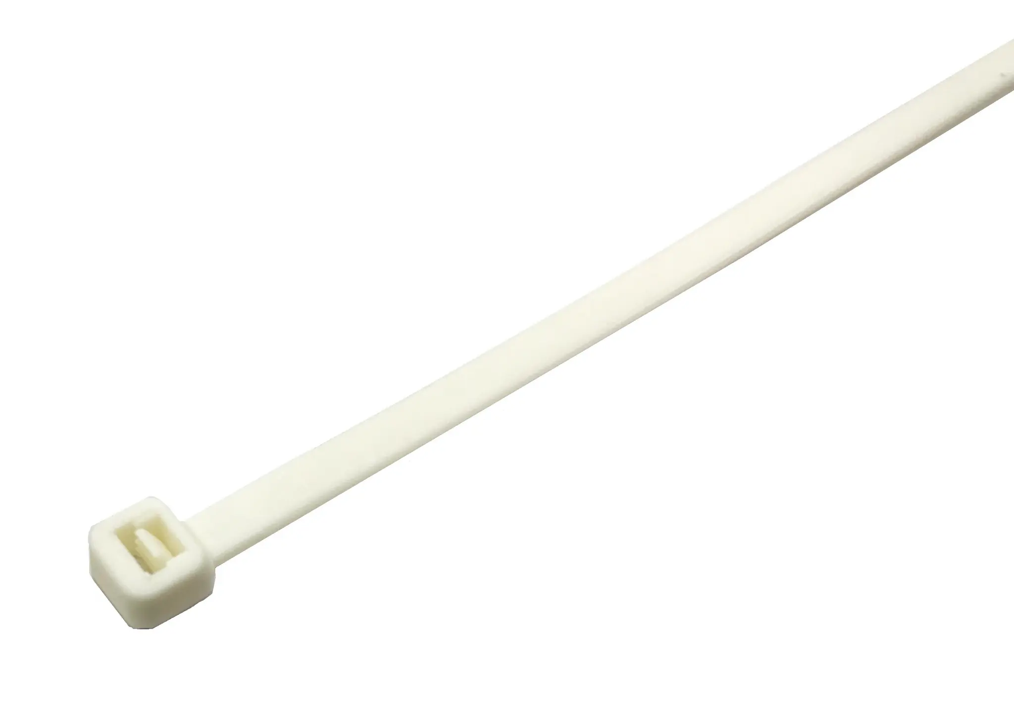 Produktfoto 1 von RS PRO Nylon 6.6 Kabelbinder Nicht lösbar Weiß 7.6 mm x 380 mm