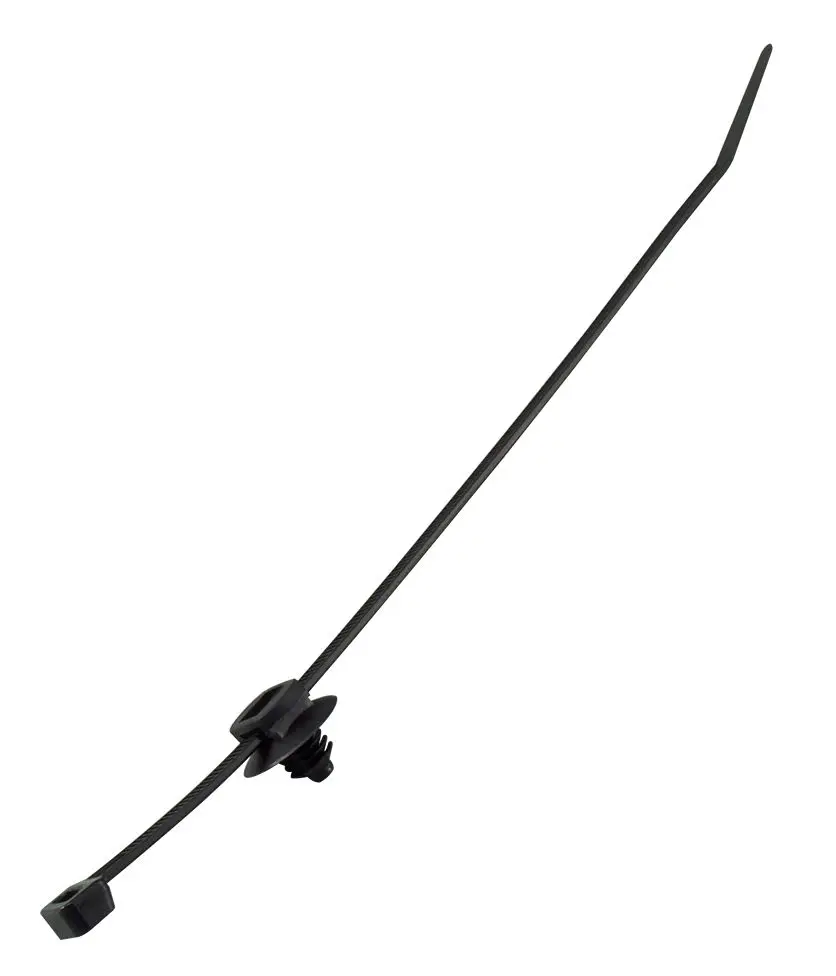 Produktfoto 1 von RS PRO Nylon 6.6 Kabelbinder Nicht lösbar Schwarz 4.6 mm x 200 mm