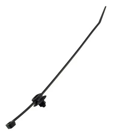 Produktfoto 1 von RS PRO Nylon 6.6 Kabelbinder Nicht lösbar Schwarz 4.6mm x 200 mm