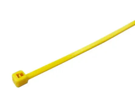 Produktfoto 1 von RS PRO Nylon 6.6 Kabelbinder Nicht lösbar Gelb 7.6mm x 380 mm