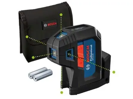 Bosch GPL 5 G Lasernivelliergerät 540 nm ±0.35 mm/m Innen Laserfarbe Grün 5, Klasse 2