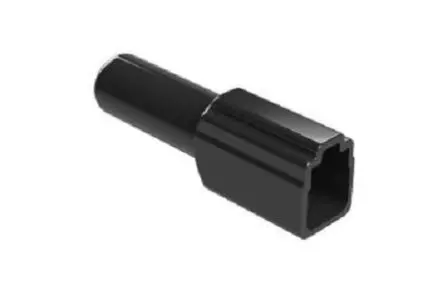 Produktfoto 1 von Amphenol Industrial AT2S Serie Manschette Polyvinylchlorid, Buchse, Gerade, 2-polig, Manschette für Kabelsteckverbinder