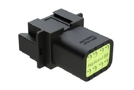 Produktfoto 1 von Amphenol Industrial AT04 Anschlusskabel, Kabel, Steckerbuchse, Crimpbefestigung, Stecker, 8-polig, Schwarz / 2-reihig,