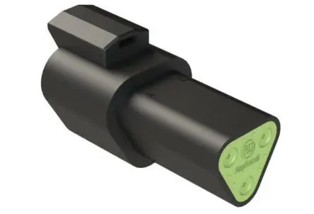 Produktfoto 1 von Amphenol Industrial AT04 Anschlusskabel, Kabel, Steckerbuchse, Crimpbefestigung, Stecker, 3-polig, Schwarz / 2-reihig