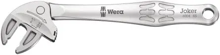 Produktfoto 1 von Wera Rollgabelschlüssel Rollgabelschlüssel, SoftGrip Griff, Backenweite 10 mm, / Länge 117mm