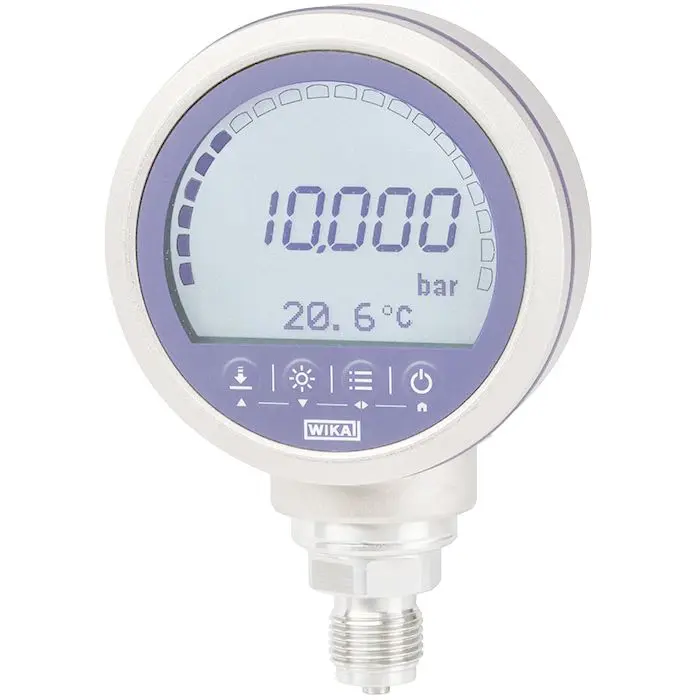 Produktfoto 1 von WIKA CPG1500 Druckmessgerät Prozessanschluss unten Digital 0bar → 40bar ±0.1%, Ø 100mm G1/2