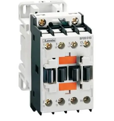 Produktfoto 1 von Lovato Schütz 24V dc-Spule, 3-polig / 25 A 400V 11 kW 1 Schließer 1-Hilfskontakte