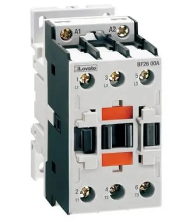 Produktfoto 1 von Lovato Schütz 400V ac-Spule, 3-polig / 26 A 400V ac 18.5 kW 3 Schließer 1-Hilfskontakte