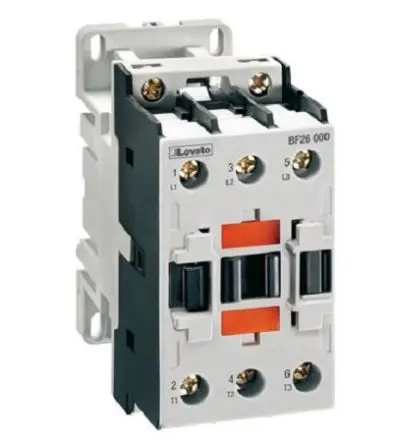 Produktfoto 1 von Lovato Schütz 24V dc-Spule, 3-polig / 26 A 24V dc 18.5 kW 3 Schließer 1-Hilfskontakte