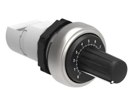Produktfoto 1 von Lovato LPCPA Panel Drehen Potenziometer 100 kΩ 10 % / 1 W, Schaft-Ø 22 mm