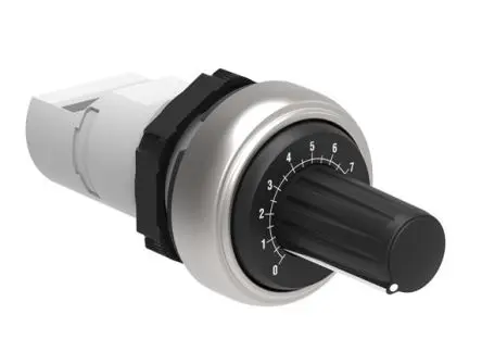 Produktfoto 1 von Lovato LPCPA Panel Drehen Potenziometer 500 kΩ 10 % / 1 W, Schaft-Ø 22 mm