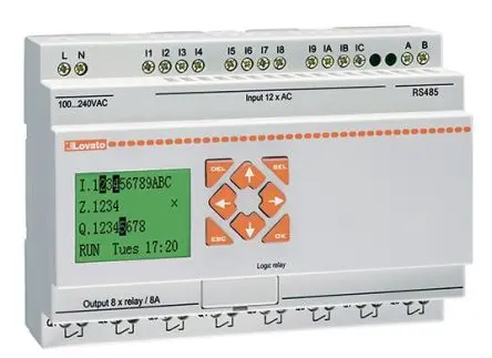Produktfoto 1 von Lovato LRD SPS CPU, 12 Eing. Relais Ausg.Typ Analog, Digital Eing.Typ