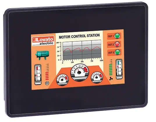 Produktfoto 1 von Lovato, LRHA, HMI-Bediengerät, TFT, 480 x 272 pixel, 4.3 in