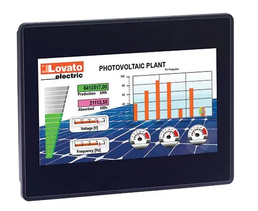 Produktfoto 1 von Lovato, LRHA, HMI-Bediengerät, TFT, 800 x 480 pixel, 7 in