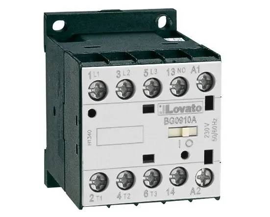 Produktfoto 1 von Lovato Schütz 110 V ac-Spule, 3-polig / 9 A 5 kW 1 Öffner 1-Hilfskontakte