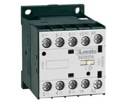 Produktfoto 1 von Lovato Schütz 110V ac-Spule, 3-polig / 9 A 5 kW 1 Öffner 1-Hilfskontakte