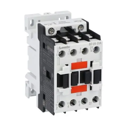 Produktfoto 1 von Lovato Schütz 400V ac-Spule, 3-polig / 9 A 7.5 kW 1 Öffner 1-Hilfskontakte