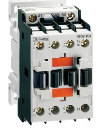 Produktfoto 1 von Lovato Schütz 24V ac-Spule, 3-polig / 12 A 24V ac 5 kW 1 Öffner 1-Hilfskontakte